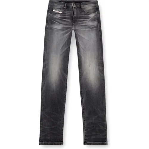 Slim 2019 D-Strukt Hybrid Graue Jeans , Herren, Größe: W34 - Diesel - Modalova
