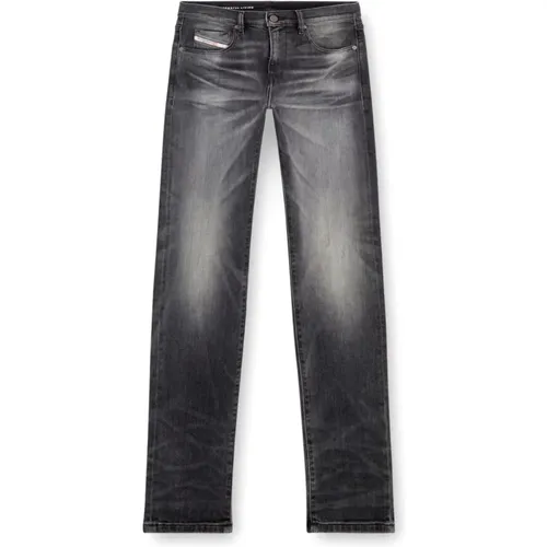 Slim 2019 D-Strukt Hybrid Grey Jeans , male, Sizes: W34, W32, W40, W30, W28, W33, W38, W36, W29, W31 - Diesel - Modalova