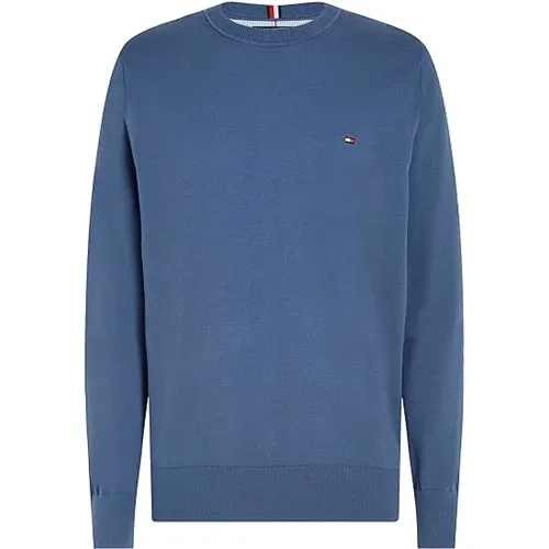 Blauer Pullover Sweater Sophisticated Collection , Herren, Größe: M - Tommy Hilfiger - Modalova