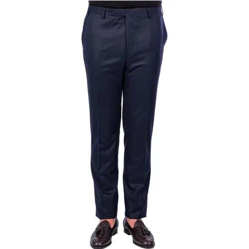 Men Flannel Pants , male, Sizes: 4XL, 6XL, 5XL, M, 2XL, XL - Corneliani - Modalova