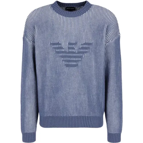 Fisherman's Knit Sweater , male, Sizes: L, 2XL, M, XL - Emporio Armani - Modalova