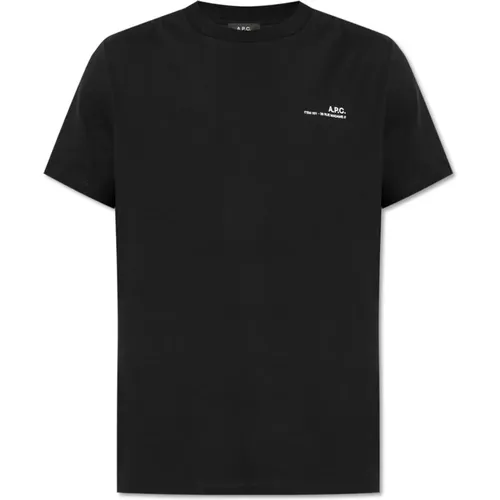 T-Shirt mit Logo , Herren, Größe: S - A.P.C. - Modalova