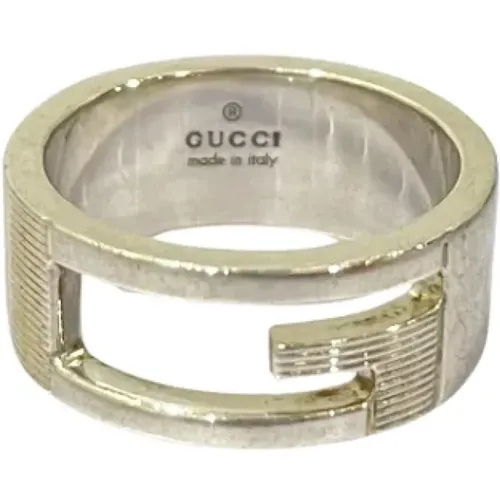 Pre-owned Silver rings , female, Sizes: ONE SIZE - Gucci Vintage - Modalova