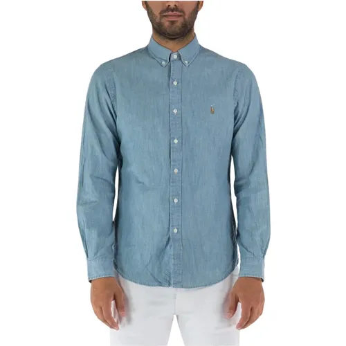 Denim Chambray Shirt , male, Sizes: L, S - Ralph Lauren - Modalova