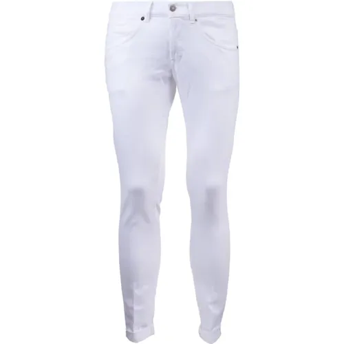 Weiße Skinny Fit Hose , Herren, Größe: W31 - Dondup - Modalova