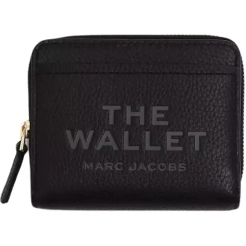 Mini Leather Compact Wallet , female, Sizes: ONE SIZE - Marc Jacobs - Modalova