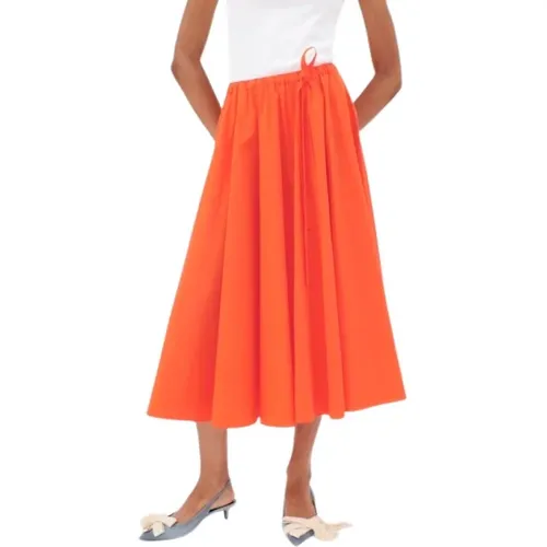 Midi Skirts , female, Sizes: L, M - Odeeh - Modalova