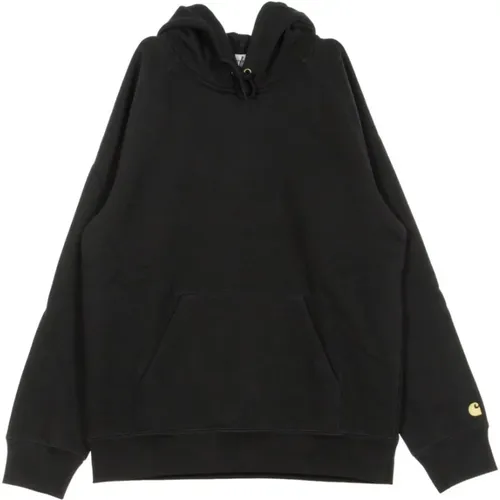 Gold Hooded Chase Sweatshirt , male, Sizes: XL - Carhartt WIP - Modalova