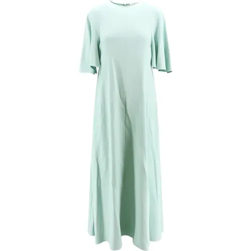 Flared Dress with Short Sleeves , female, Sizes: XS, S, M - Erika Cavallini - Modalova