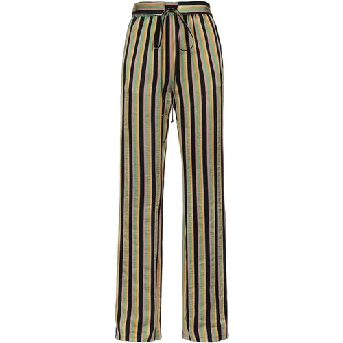 Fluid Striped Pants , female, Sizes: XS - pinko - Modalova