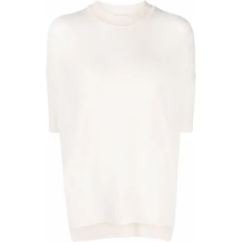 Elegant Cashmere Short Sleeve Sweater , female, Sizes: XS, L, S, M - Jil Sander - Modalova