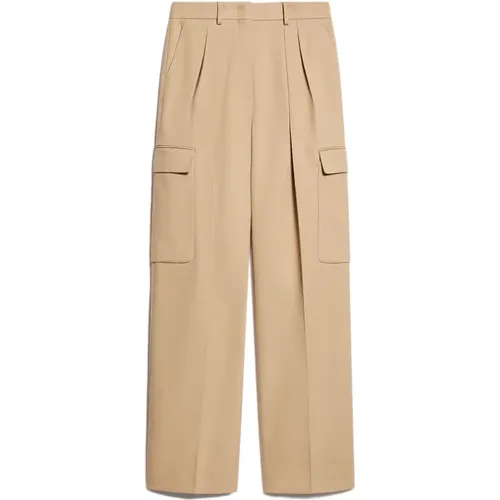 Cargo Trousers Cotton Viscose , female, Sizes: 2XS, XS, S - SPORTMAX - Modalova