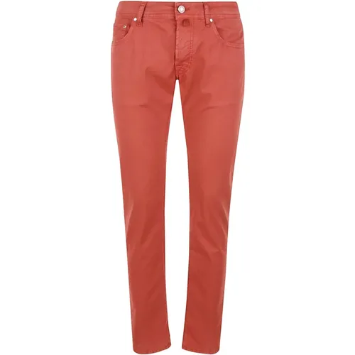 Slim Gabardine Cotton Jeans , male, Sizes: W37, W32 - Jacob Cohën - Modalova