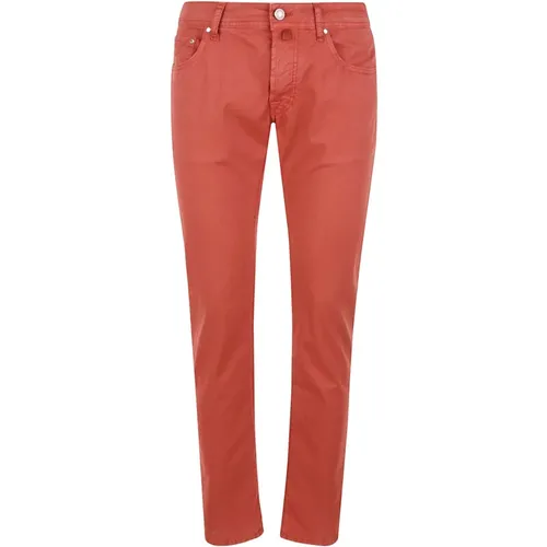 Slim Gabardine Cotton Jeans , male, Sizes: W37, W32, W36 - Jacob Cohën - Modalova