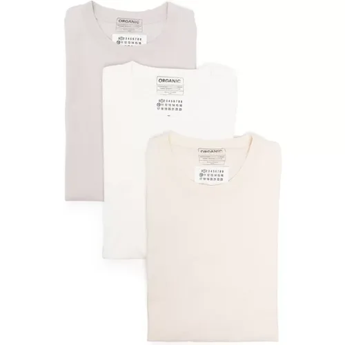 MultiColour Bio-Baumwoll T-Shirts und Polos , Herren, Größe: M - Maison Margiela - Modalova