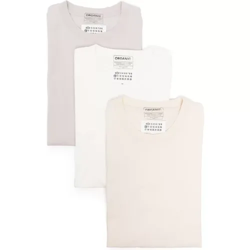 MultiColour Cotton T-shirts and Polos , male, Sizes: XL, S, M, L - Maison Margiela - Modalova
