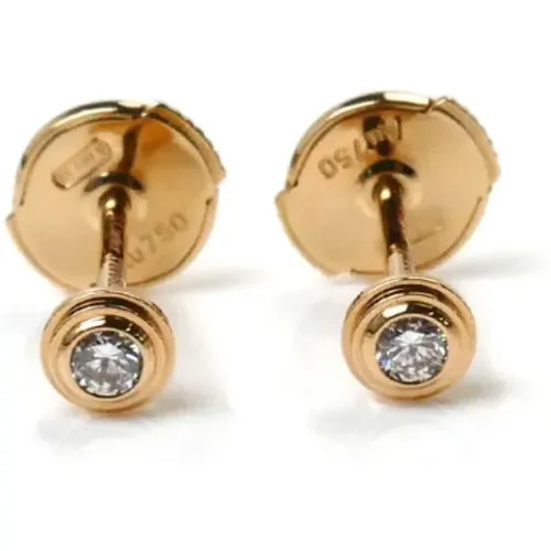 Pre-owned Rose Gold earrings , female, Sizes: ONE SIZE - Cartier Vintage - Modalova