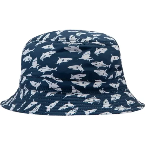 Haifischdruck Hut , Herren, Größe: 59 CM - PAUL & SHARK - Modalova