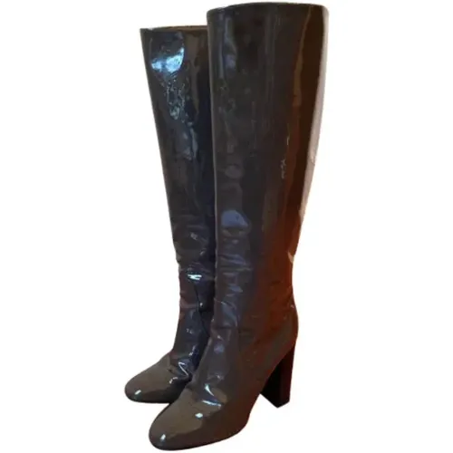 Pre-owned Leather boots , female, Sizes: 5 1/2 UK - Bottega Veneta Vintage - Modalova