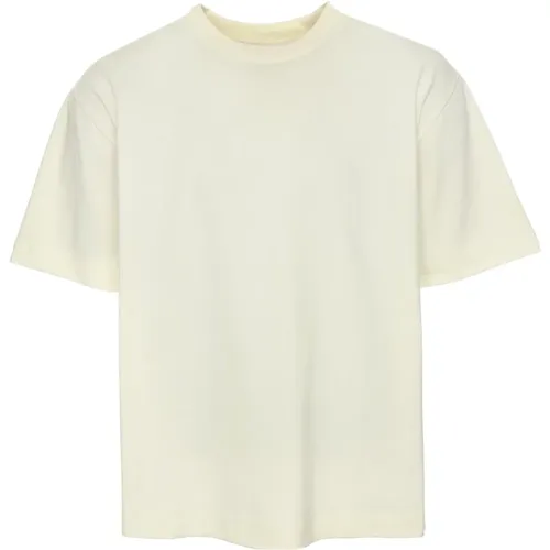 Geripptes T-Shirt mit lockerer Passform , Herren, Größe: 2XL - closed - Modalova