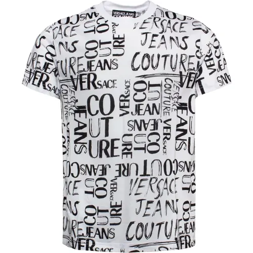 Logo Print T-Shirt , Herren, Größe: S - Versace Jeans Couture - Modalova