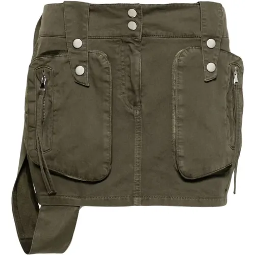 Military Skirt with Pocket , female, Sizes: S, XS - Blumarine - Modalova