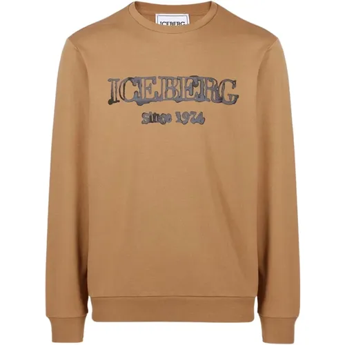 Logo Kapuzenpullover Slim Fit , Herren, Größe: S - Iceberg - Modalova