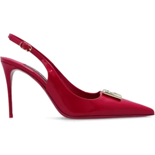 Leather pumps , female, Sizes: 7 UK - Dolce & Gabbana - Modalova