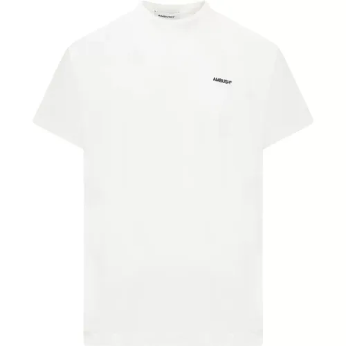 Er-Pack Crewneck Logo T-shirts,Ivory Baumwoll T-Shirt Set - Ambush - Modalova