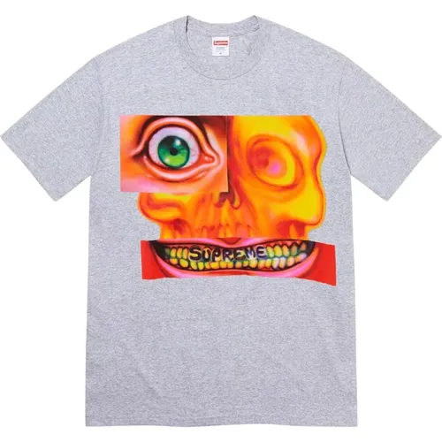 Limited Edition Face Tee Heather Grey , male, Sizes: S - Supreme - Modalova