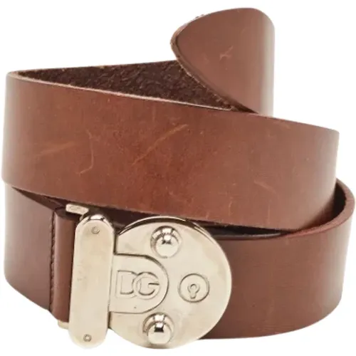 Pre-owned Leather belts , unisex, Sizes: ONE SIZE - Dolce & Gabbana Pre-owned - Modalova