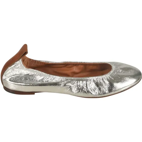 Flat shoes Silver , female, Sizes: 6 UK, 4 UK, 7 UK, 3 UK, 8 UK, 5 UK - Lanvin - Modalova