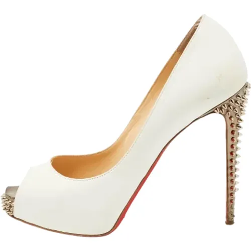 Pre-owned Leather heels , female, Sizes: 4 1/2 UK - Christian Louboutin Pre-owned - Modalova