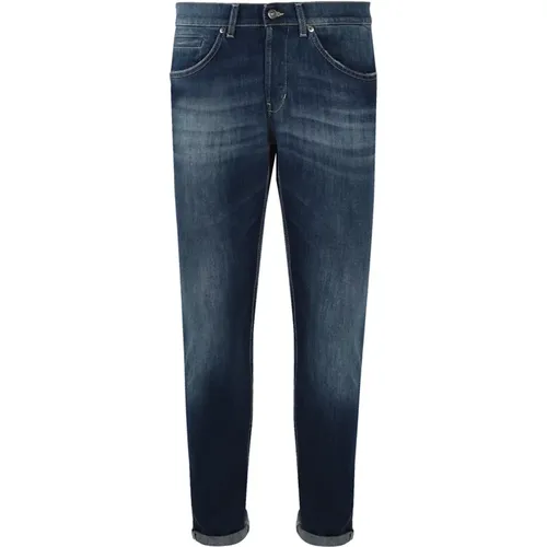 High Waist Washed Denim Jeans , male, Sizes: W30 - Dondup - Modalova