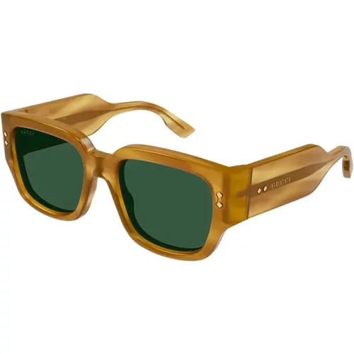 Stylish Sunglasses in Light /Green , male, Sizes: 54 MM - Gucci - Modalova