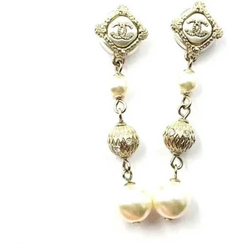 Pre-owned Fabric earrings , female, Sizes: ONE SIZE - Chanel Vintage - Modalova