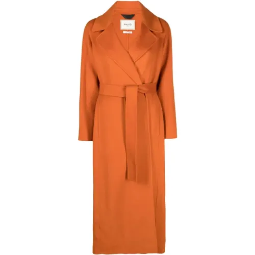 Maxi Coat with Belt , female, Sizes: XL - Paltò - Modalova