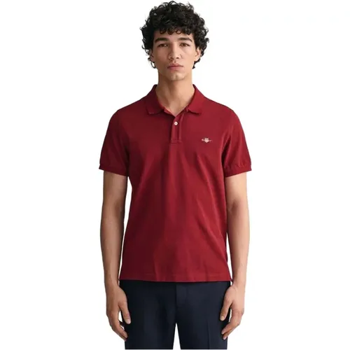 Regular Fit Shiel Short Sleeve Polo , Herren, Größe: S - Gant - Modalova