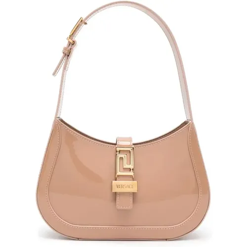 Gold Small Hobo Bag , female, Sizes: ONE SIZE - Versace - Modalova