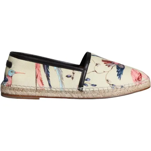 Beige Canvas Slip-On Espadrilles Schuhe - Dolce & Gabbana - Modalova