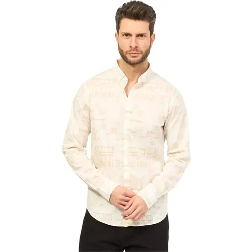 Slim Fit Poplin Shirt , male, Sizes: XL, M, L, S - Armani Exchange - Modalova