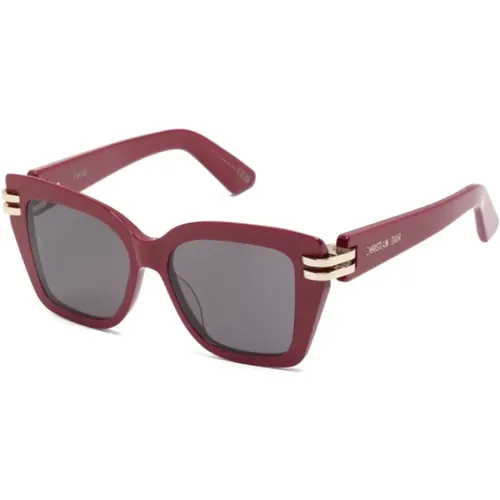 Rote Sonnenbrille, stilvoll und vielseitig , Damen, Größe: 52 MM - Dior - Modalova