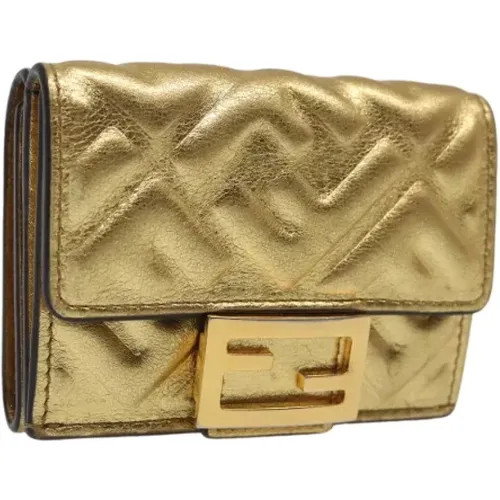 Pre-owned Canvas portemonnaies , Damen, Größe: ONE Size - Fendi Vintage - Modalova