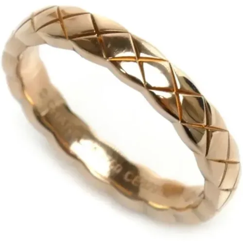 Pre-owned Rose Gold rings , female, Sizes: ONE SIZE - Chanel Vintage - Modalova