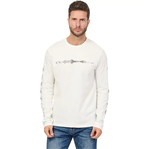 Organic Cotton Jersey Shirt , male, Sizes: L, 2XL - Armani Exchange - Modalova