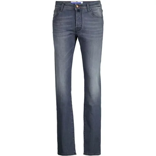 Slim Fit Bard J688 Hellgraue Jeans , Herren, Größe: W33 - Jacob Cohën - Modalova