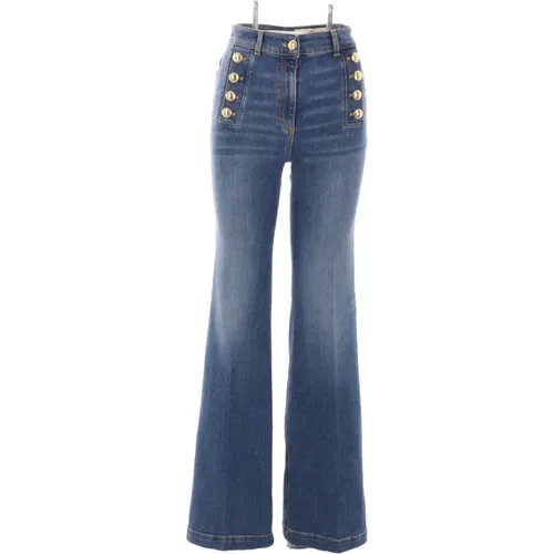 Vintage Blaue Jeans Hergestellt in Italien , Damen, Größe: W25 - Elisabetta Franchi - Modalova