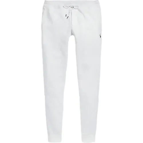 Double-Knit Joggers Weiß , Herren, Größe: M - Ralph Lauren - Modalova