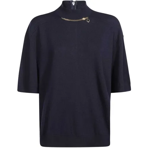 Gerippter Wollrollkragenpullover mit Applikation , Damen, Größe: XS - Stella Mccartney - Modalova