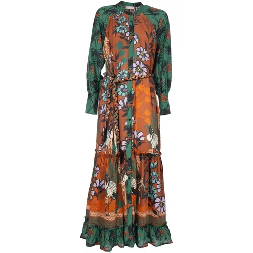 Long dress with print , female, Sizes: XS, S - Anjuna - Modalova